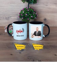 Hakim Kupa Bardak Siyah Fotoğraflı Dünya Hakimler Günü Hediyesi