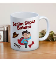 Benim Süper Babam Baskılı Babalar Günü Kupa Bardak Baskılı Kahve Kupa Bardak-2
