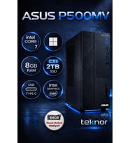 Asus Expertcenter P500MV Intel Core 7 240H 8 GB 2 TB SSD WIN 11 PRO Masaüstü Bilgisayar & Teknor USB Bellek