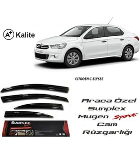 Citroen C-Elysee Cam Rüzgarlığı Mugen Tip Sunplex
