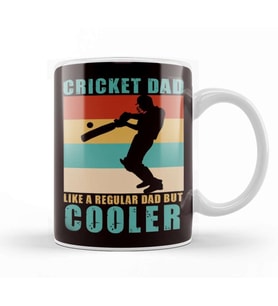 Cricket Dad Father Cricketer Bowler Pitch Sports Kupa Bardak Porselen