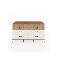 Kronos Konsol 2 Raflı 4 Çekmeceli 4 Kapaklı 176x59x99 Çam-Çam/Aytaşı