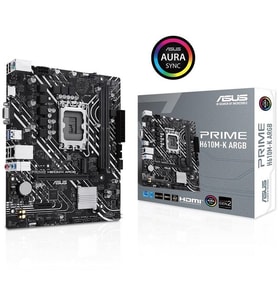 ASUS PRIME H610M-K D4 ARGB DDR4 HDMI PCIE 3.0 1700P MATX