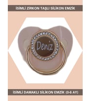 Sahi Aksesuar İsimli Zirkon Taşlı Silikon Bebek Emzik (0-6 Ay) BEZYI417