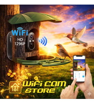 Wifi Kuş Yemleme İzleme Ve Kayıt Kamerası Solar Panelli