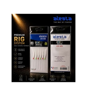 Alesta Bonito White Rig X0278 6 Kanca 0.40 Beden #6 Numara İğneli Beyaz Tüylü Palamut Çaparisi A18-1606