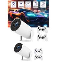 Northcity Full HD 4K Oyun Konsolu ve Projector - 8GB RAM, Android 11 ve 10.000 Oyunlu Taşınabilir