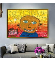 Altın Çerçeveli dekoratif tablo l742 (Gold)