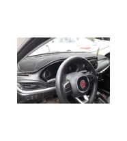 2015-2020 Modellerine Uygun Fiat Egea Ekransız Torpido Koruma Halısı Siyah Kenar Renk Siyah