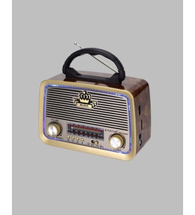 Nostalji Bluetooth Radyo FM AM SW Ahşap Eskitme Tasarım