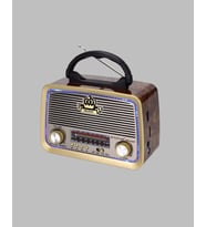Nostalji Bluetooth Radyo FM AM SW Ahşap Eskitme Tasarım