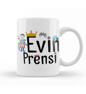 Evin Prensi Kupa Bardak Porselen