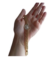14K Gold Renkli Vip Seri Rolin Yuvarlak Taşlı Bileklik