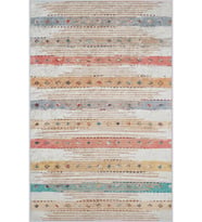 Eliana Home Baskılı, Yıkanabilir Kaymaz Taban Salon Halısı LNA1723 100x150 cm (Bej)