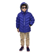 Erkek Çocuk Kapüşonlu Mont BS-0411 (İndigo)
