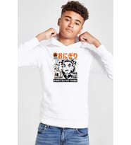 Demon Slayer Anime Super Yummy Beyaz Çocuk 3ip Kapşonlu Sweatshirt