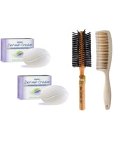 Dalan Derma Cream Nemlendirici Sabun 100GR x 2ADET Bio Care Tarak Saç Fırça Klasik Şekil Verme Fön 1+1 Adet