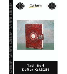 Özel Üretim Hediyelik Şık Notluk Günlük Aksesuar Taşlı Deri Defter Ksk3154