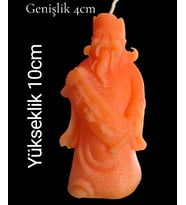 dekoratif zenginlik tanrısı kokulu mum (Turuncu)