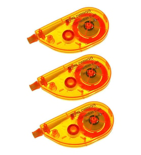 Şerit Daksil 5mmx8 Metre 3 Adet Şerit Düzeltici Twingo Şerit Silici Correction Tape (Beyaz)