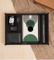 Premium Hediye Seti & Kişiye Özel Termos, Erkek Cüzdan, Çakmak, Kupa Bardak, Defter
