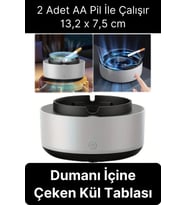 Dumanı İçine Çeken Kül Tablası, Akıllı Hava Temizleyici ve Filtreli