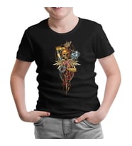 Motosiklet - Heartbeat Siyah Çocuk Tshirt