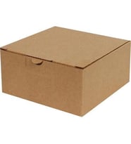 13,5x13,5x6,5cm Kilitli Kutu - Kraft