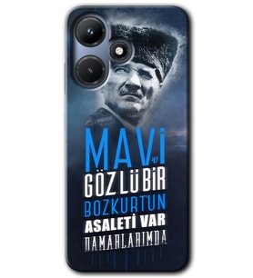 İnfinix Hot 30i Kılıf HD Desen Baskılı Kılıf - Bozkurt Atatürk