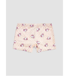 LCW Kids Sarı Hello Kitty Baskılı Kız Çocuk Boxer