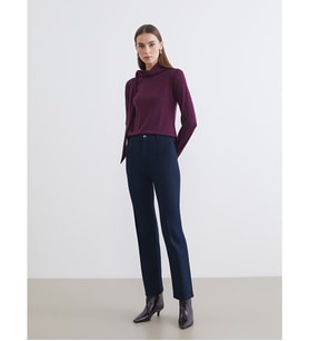 LCWAIKIKI Classic Lacivert Dar Fit İspanyol Paça Kadın Pantolon