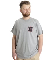 Mode XL Büyük Beden Erkek T-shirt LIVE OR DIE 23124 Grimelanj