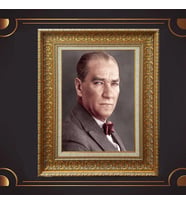 ÖZEL SERİ ALTIN VARAKLI ATATÜRK TABLO S1016