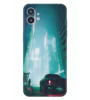 Nothing Phone 1 Kılıf Silikon Desen Özel Seri Night Cars 1619
