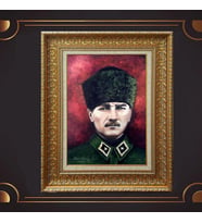 ÖZEL SERİ ALTIN VARAKLI ATATÜRK TABLO S1003