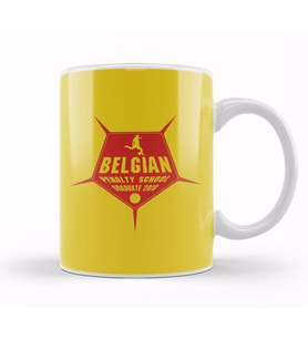 Belgium Penalty School World Football Championship Kupa Bardak Porselen