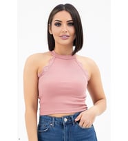 Charmwear Dantelli Atlet (Pembe-Gülkurusu)