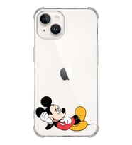 Apple iPhone 14 Plus Uyumlu Köşe Korumalı Antişok Kapak  Mickey Mouse Tasarımlı Şeffaf  Kılıf