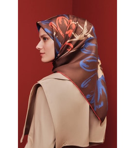 Armine 2025 Yaz Sezonu %100 Twill İpek Eşarp 9322D 84