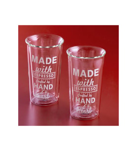 Çift Cidarlı Desenli 2'li Bardak Seti 350 ml, şık ve kullanışlı tasarım