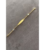 14 Ayar Altın Kelebekli Çocuk Künye (Gold)