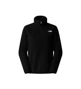The North Face W Glacier Fleece 1/4 Zip Jacket Kadın Outdoor Çeyrek Fermuarlı Polar Üst NF0A8D2JJK31 Siyah