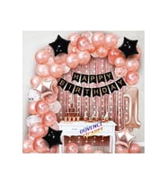 LÜKS ROSE GOLD LU 1 YAŞ BALON SETİ