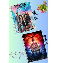 Stranger things defter seti 2 adet A4 boyutu 21*30 çizgili + kareli 60 syf