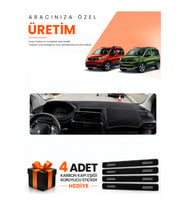 PEUGEOT RİFTER (2018-2026) Uyumlu Torpido Koruma Örtüsü Oto Kılıfı - Siyah