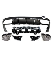 MERCEDES C257 CLS SERİSİ CLS63 UYUMLU AMG DİFÜZÖR + EGZOZ UCU SETİ