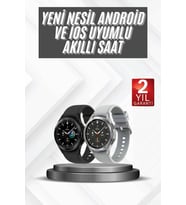 Northcity Akıllı Saat Çok Fonksiyonlu Silikon Kordon - Çağrı Cevaplayan Bildirimli Uzun Pil Ömrü