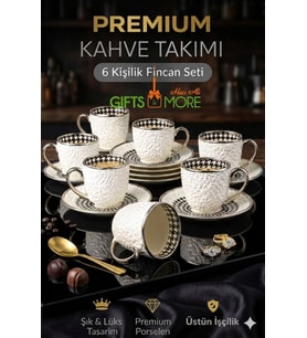 100CC 6LI FİNCAN KABARTMA SİLVER