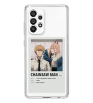 Samsung Galaxy A52 Uyumlu Chainsaw Man Anime Tasarımlı Şeffaf Telefon Kılıfı