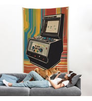 Atari Vintage Klasik Model Duvar Örtüsü-8068